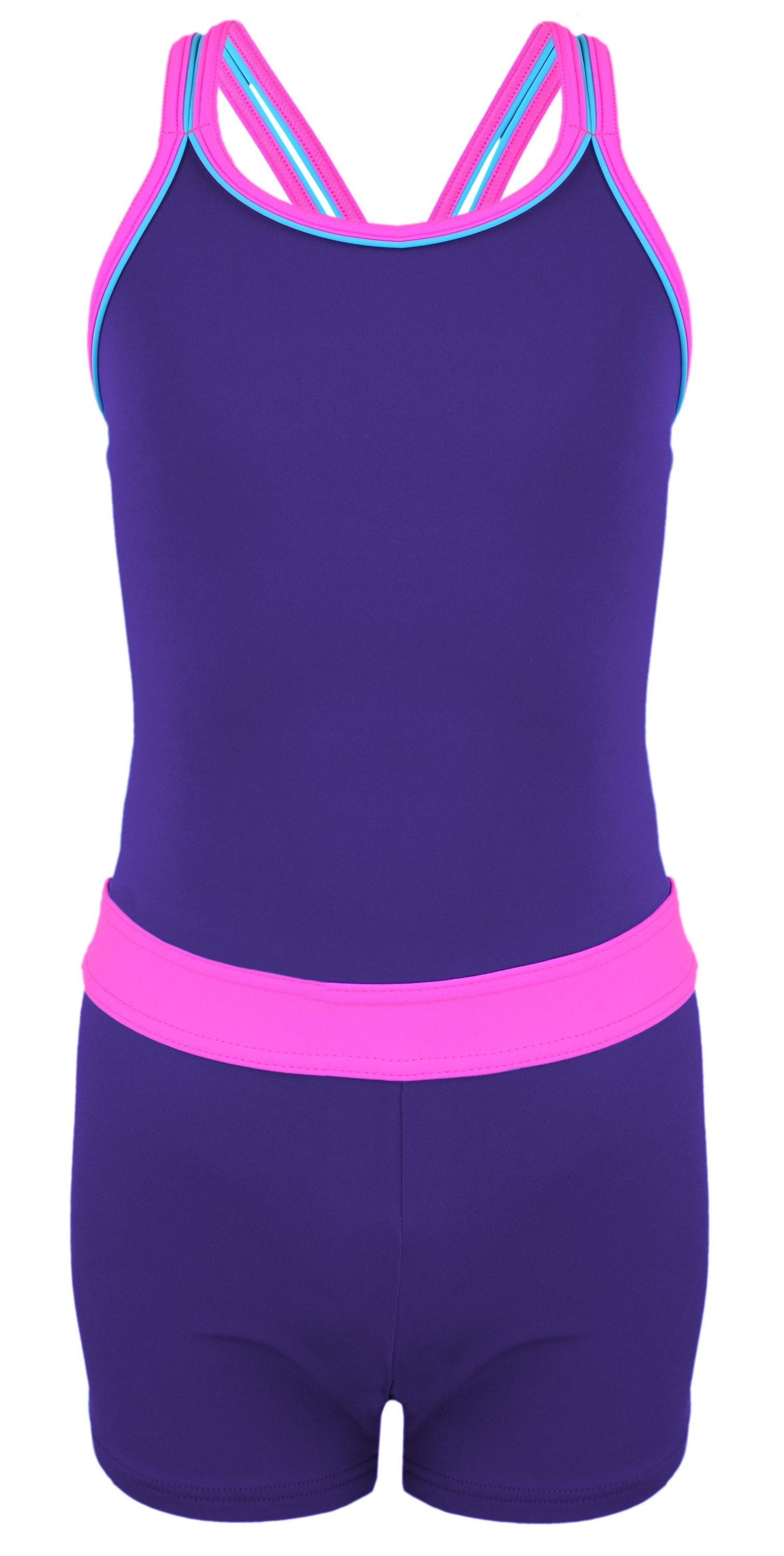 Aquarti Badeanzug Aquarti Mädchen Badeanzug mit Bein Racerback