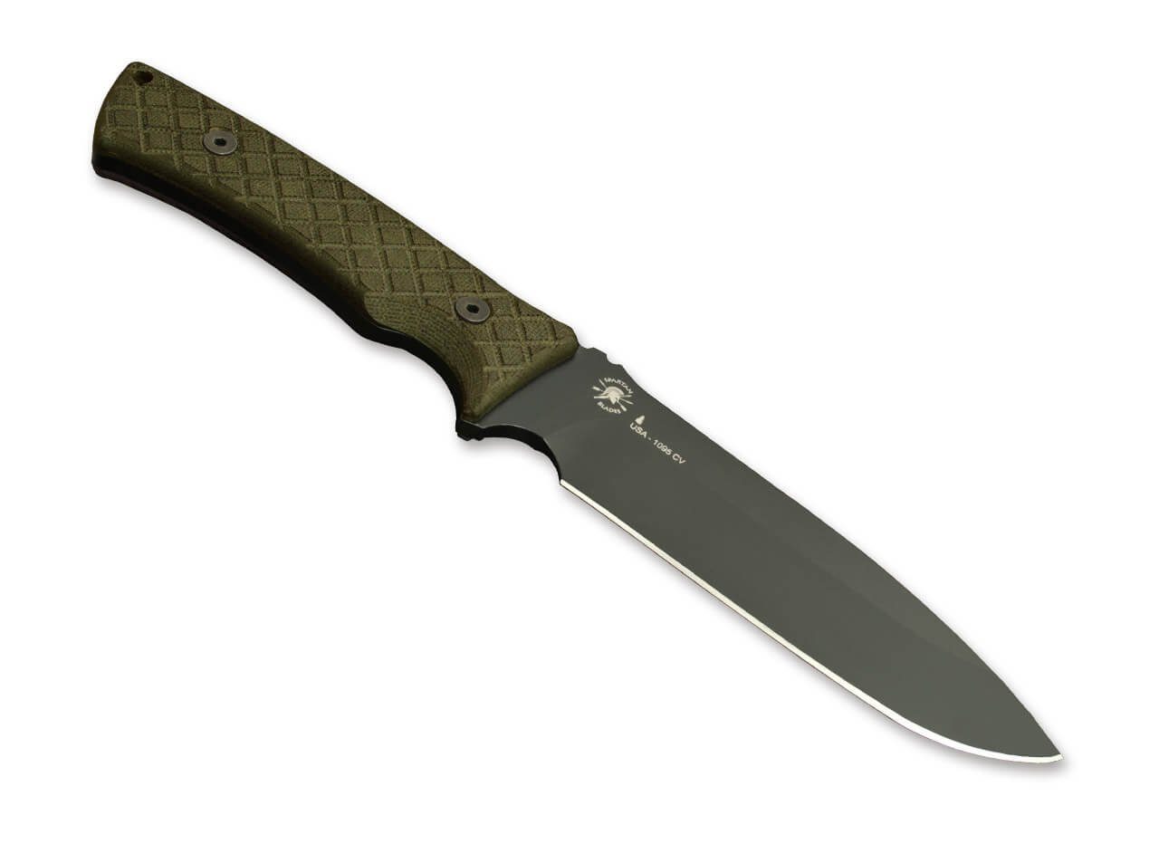 Spartan Survival Knife Spartan Blades Damysus Micarta Green feststehendes Messer mit Scheide