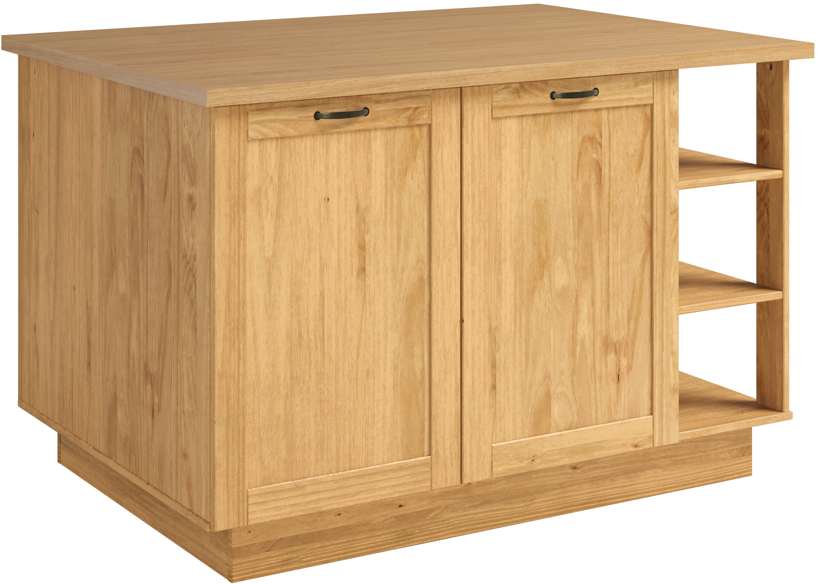 Home affaire Кухниinsel Teramo, Breite 130 cm,4 Türen, 3 offene Fächer