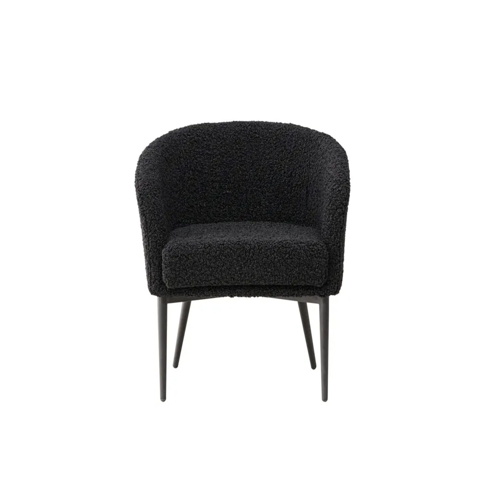 Endorphin Sessel Sessel Fluffy, schwarz – Teddy-Sessel in skandinavischen Design