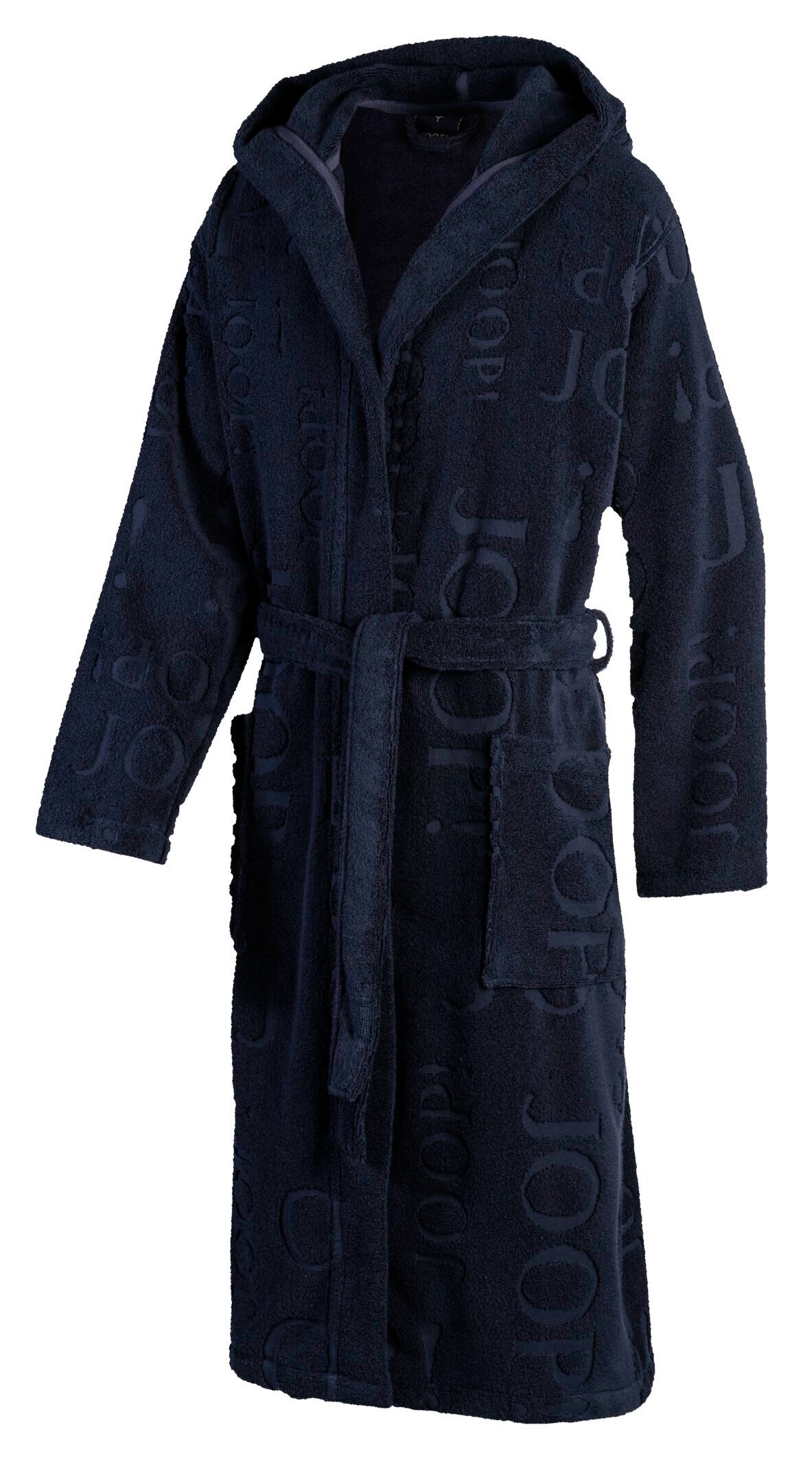 JOOP! Bademantel JOOP! LIVING - REPEAT Bademantel Herren-Kapuze, Textil