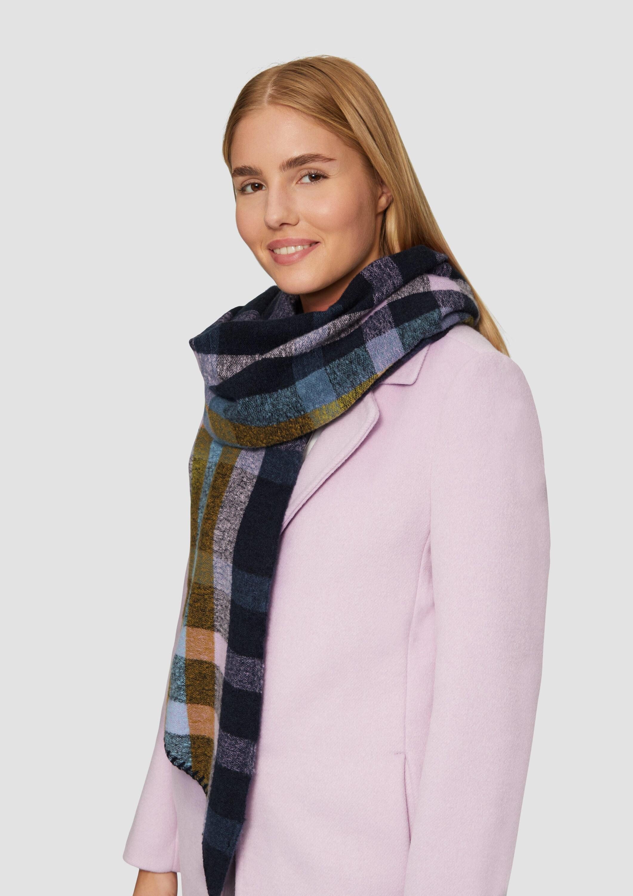 s.Oliver Schal Tuch, Schal mit Karomuster günstig online kaufen