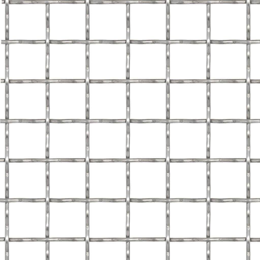 Thumbnail - vidaXL Gartenzaun Wellengitter Edelstahl 50×50 cm 31×31×3 mm, (1-St)