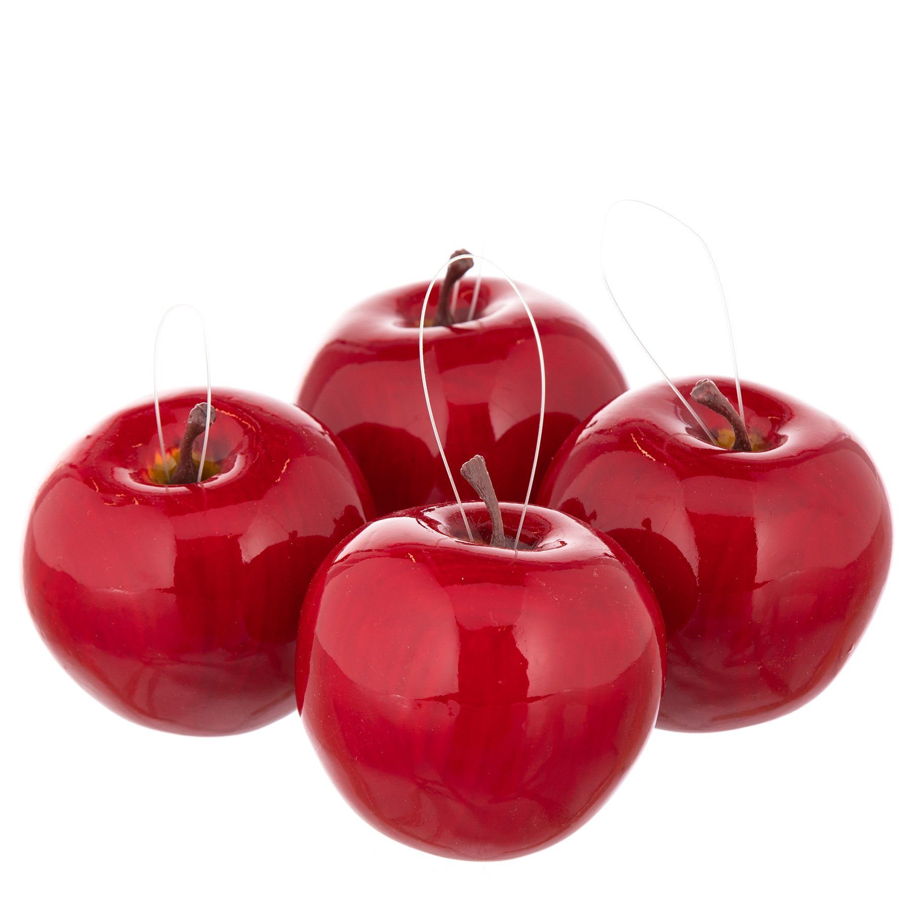 Dekoobjekt (10 aus 10 10er-Set), oder Kunststoff Naturnahe Stiels Georg Gestaltung, Stellen geeignet, Äpfel Hängen zum St.,