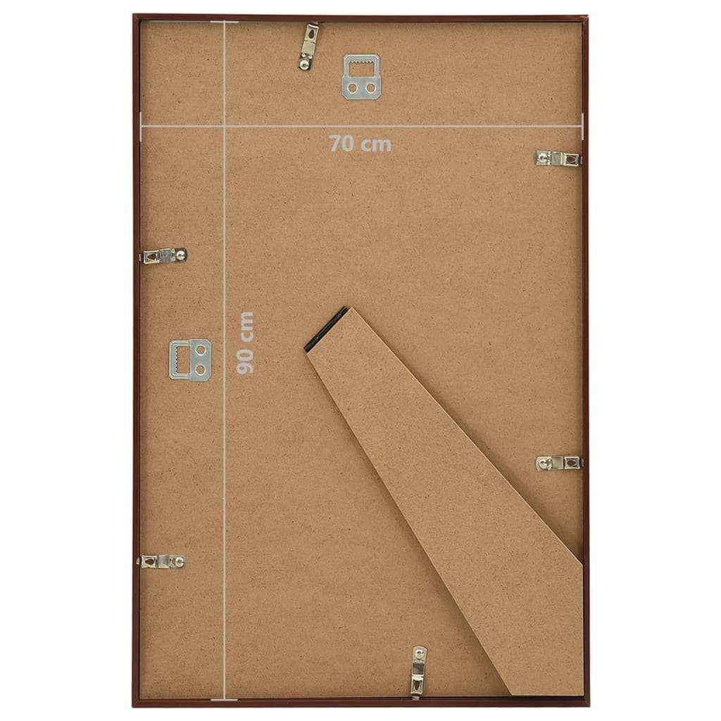 70x90 Tisch Steckdose vidaXL MDF cm Wand Collage Stk. Bilderrahmen für Bronze 3