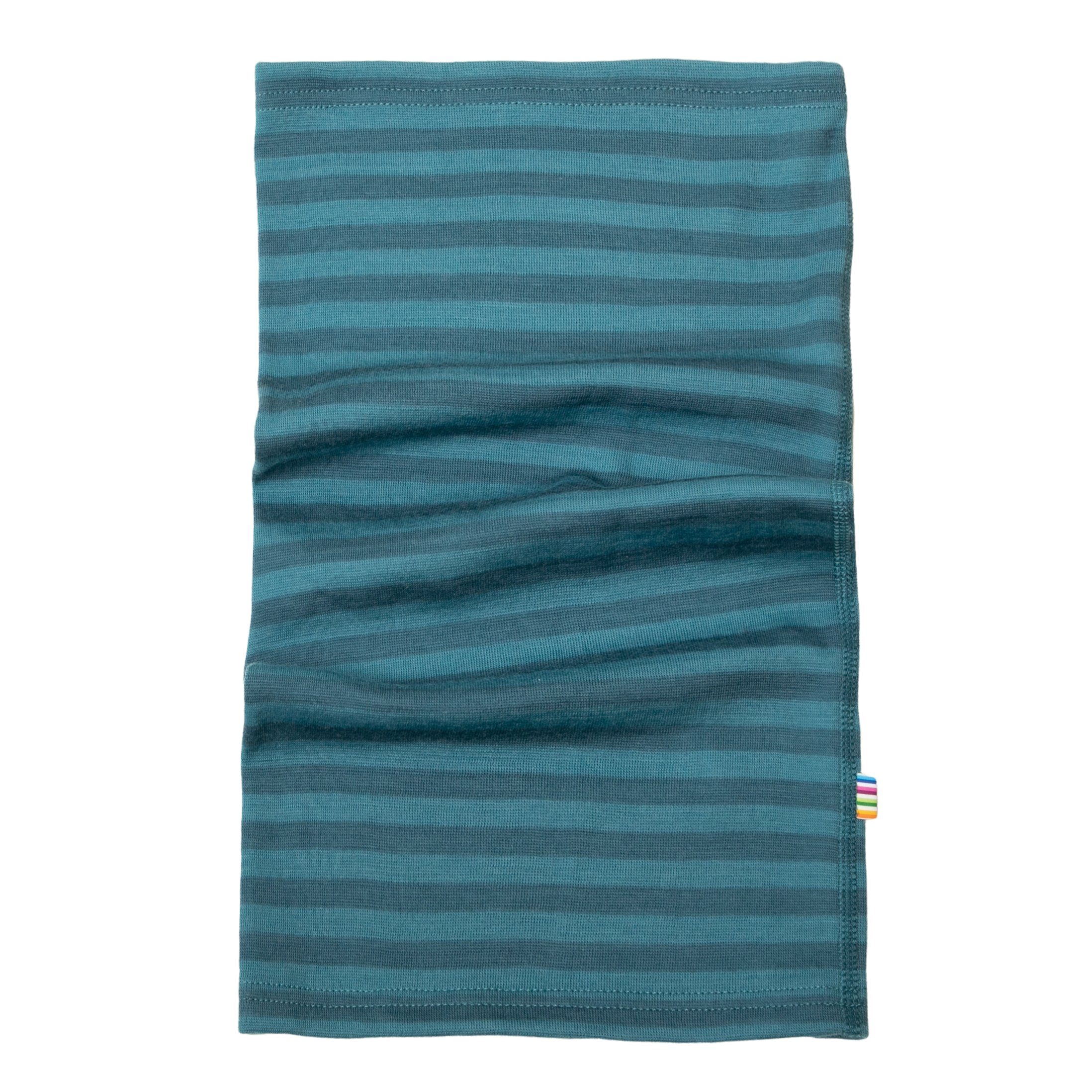 Joha Loop, Schlupfschal Merinowolle blue stripe