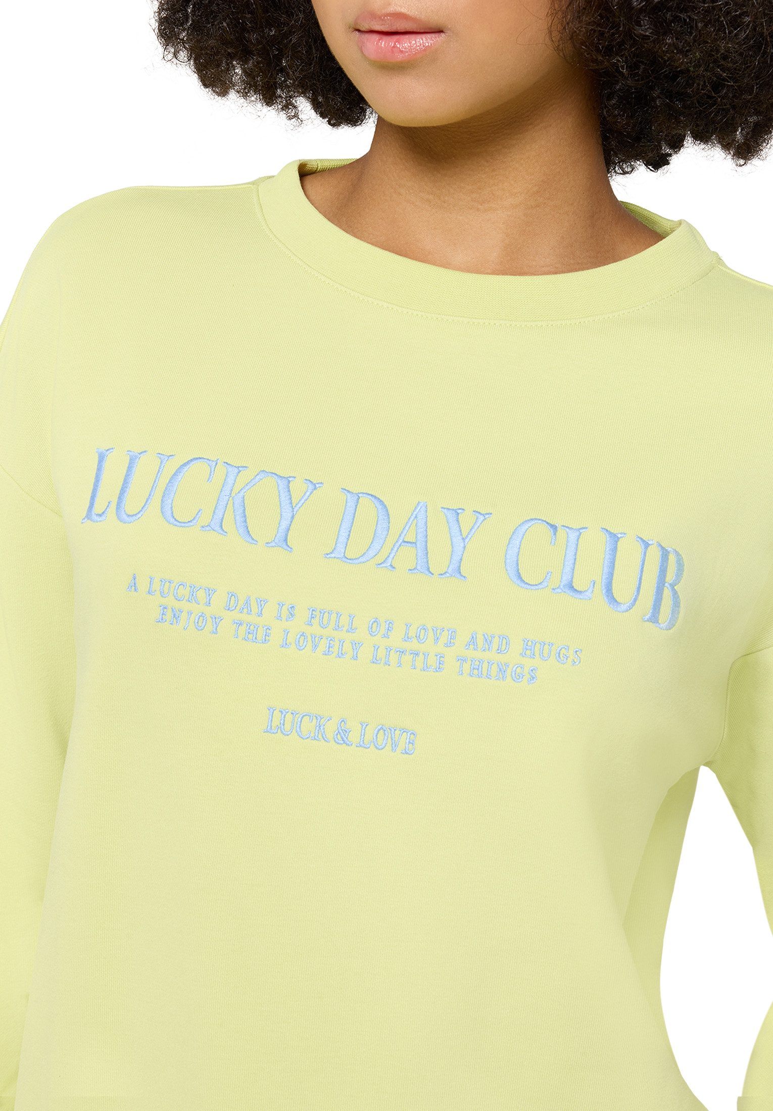 Cartoon Sweatshirt Damen mit Rippbündchen