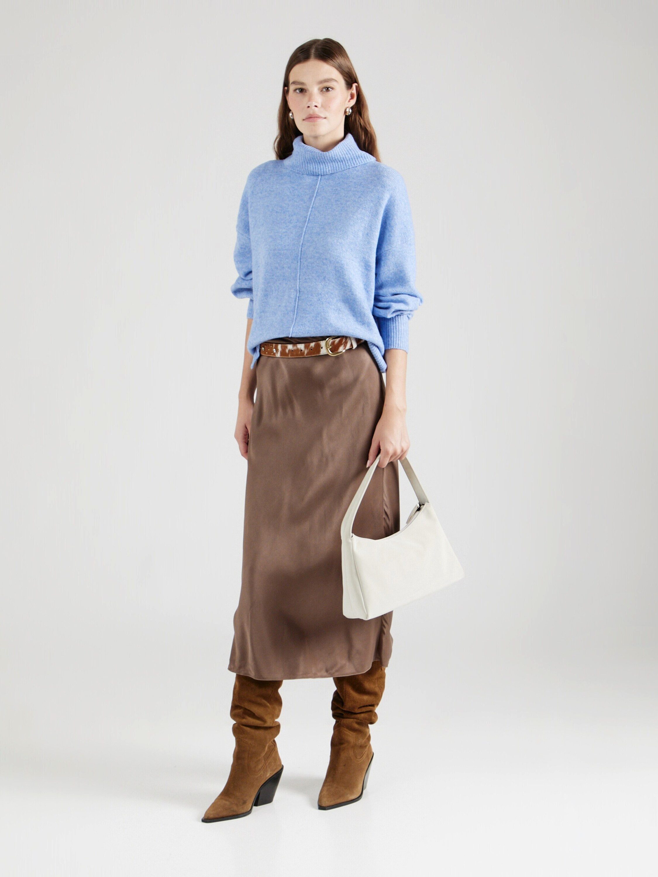 pieces Rollkragenpullover (1-tlg) Plain/ohne Details