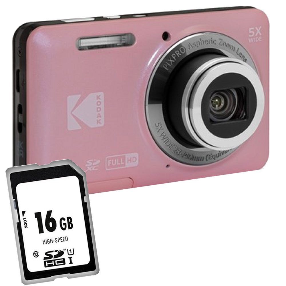 Kodak Pixpro FZ55 pink Digitalkamera Kleines Angebot Kompaktkamera