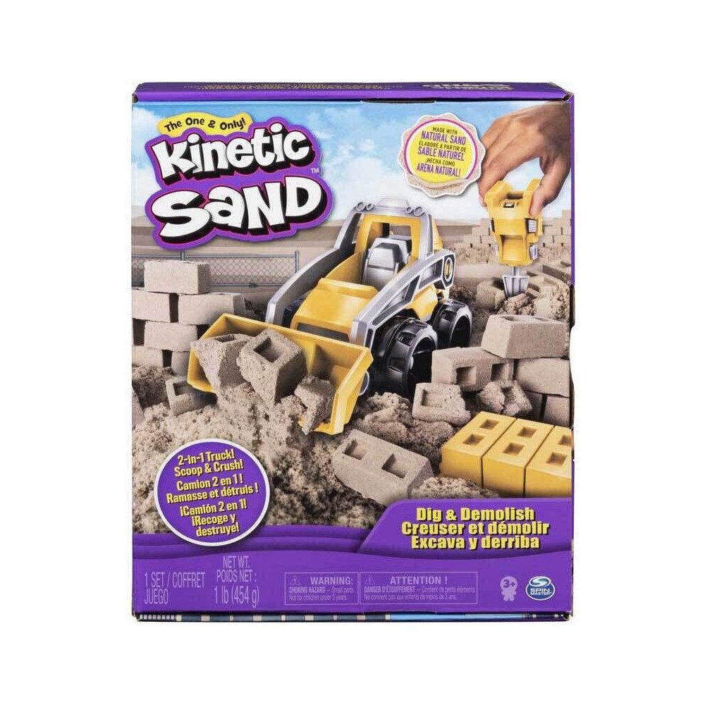 Spin Master Kinetic Sand Baustellen Set - Spielsand MP3-Player