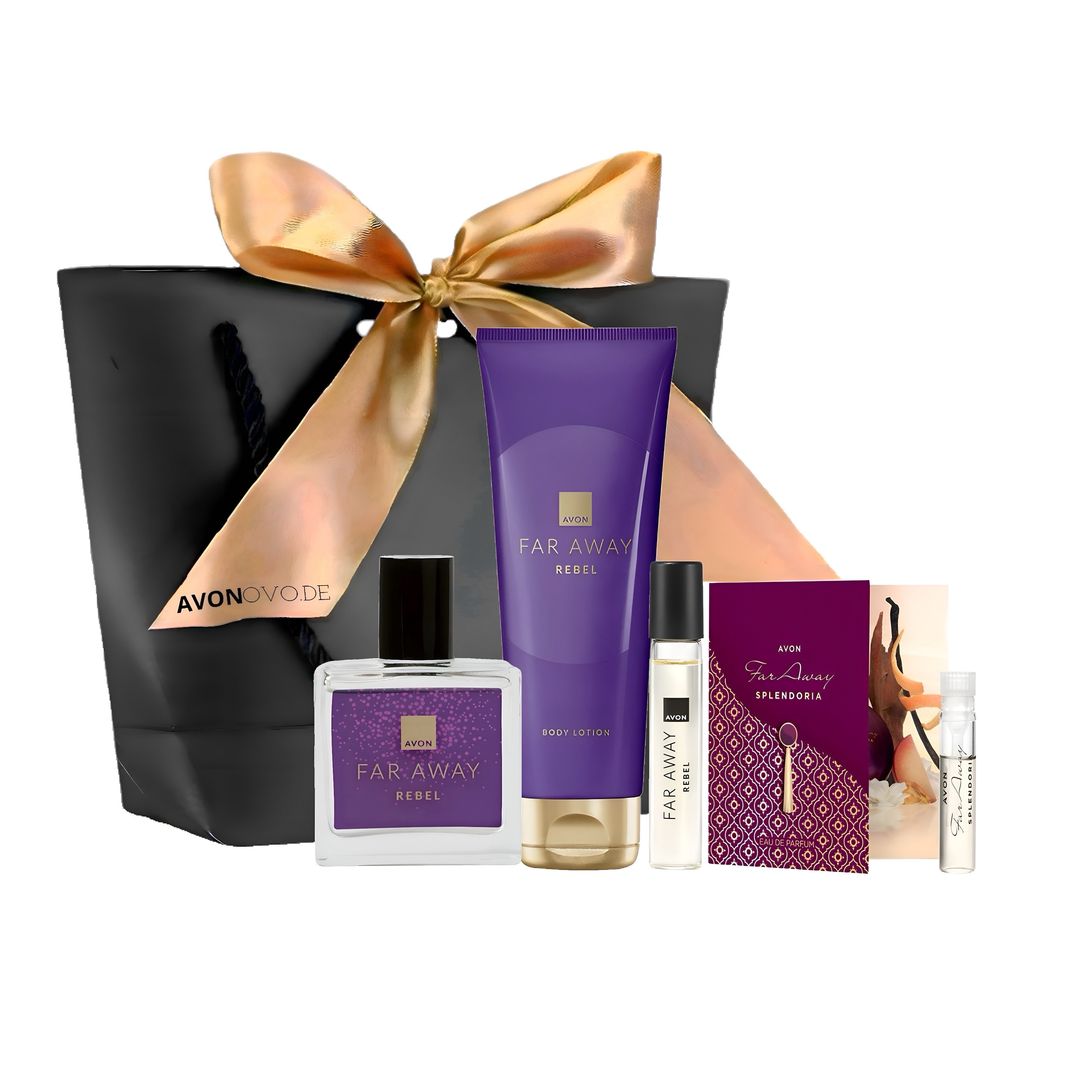 Eau de Parfum FAR AWAY REBEL Spray 30 ml, Korperlotion 125ml, Taschenspray 10ml