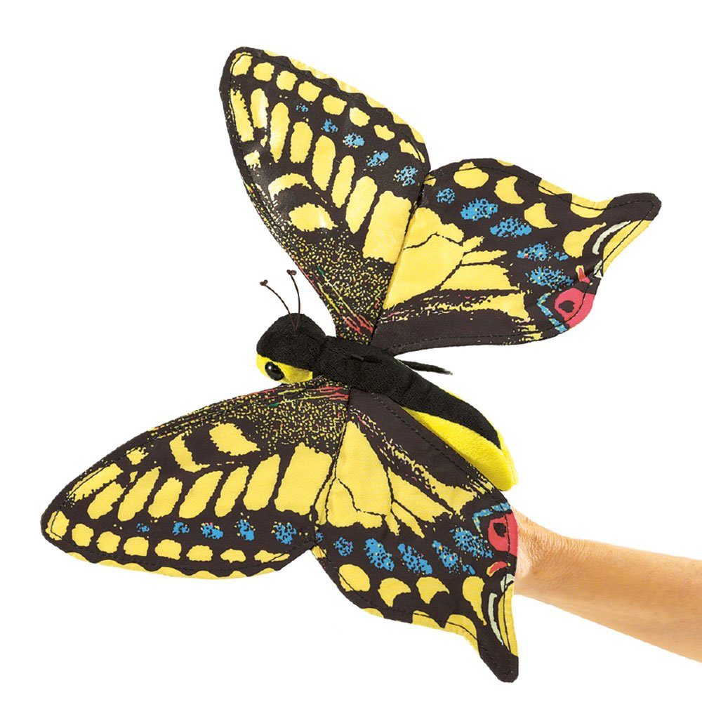 Folkmanis Панч и Джуди Handpuppe Folkmanis Handpuppe Schmetterling Schwalbenschwanz 3029 (Packung)