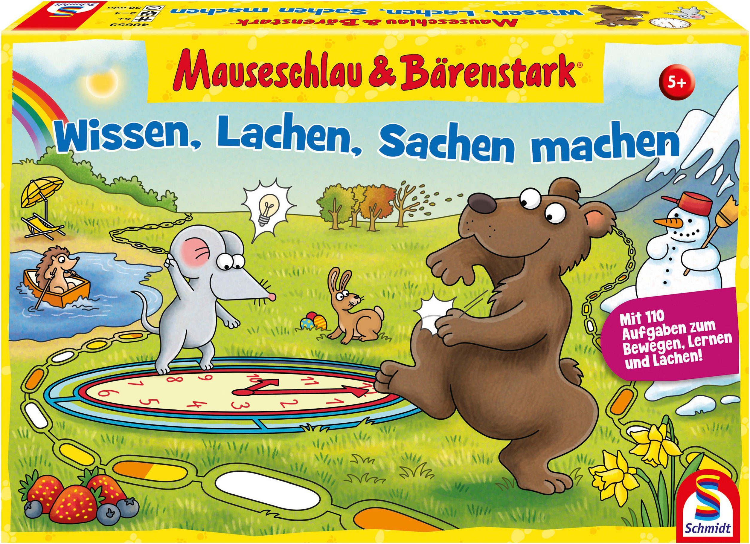 Schmidt Spiele Spiel Mauseschlau & Bärenstark, Wissen, Lachen, Sachen Machen, Made in Europe