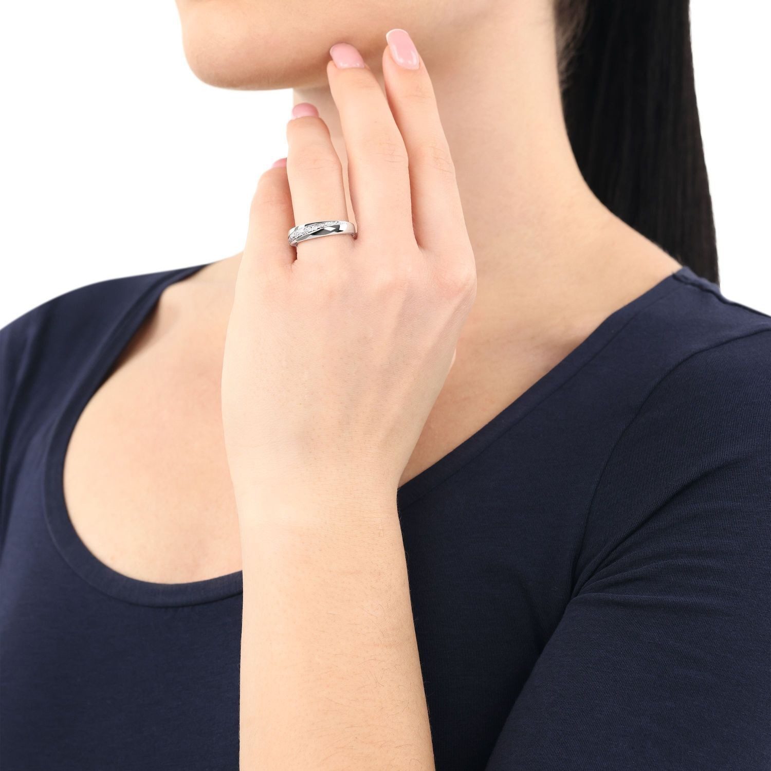 Amor Silberring Amor Ring für Damen, 925 Sterling Silber (Ring, 1-tlg)