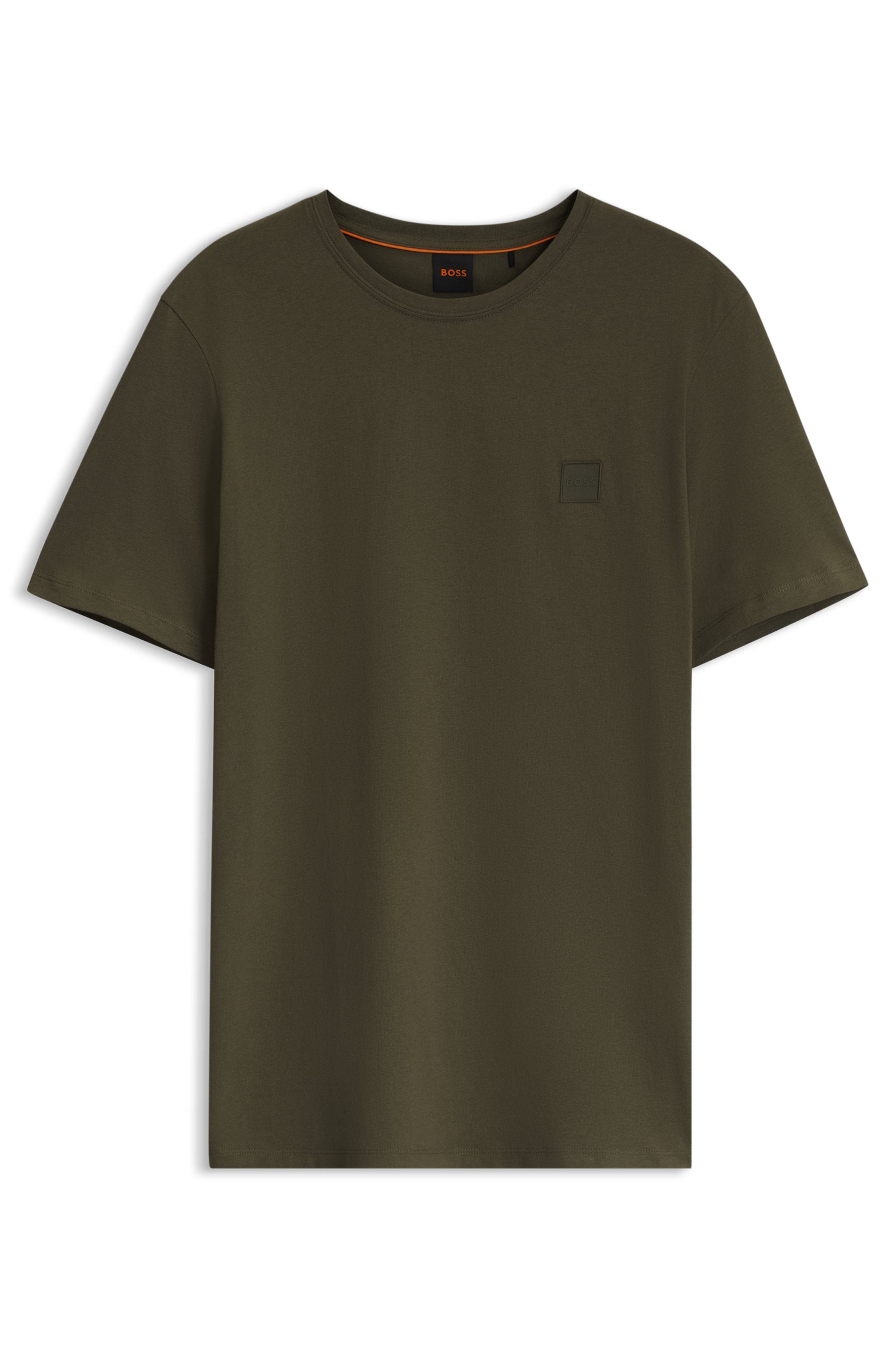 BOSS ORANGE T-Shirt Tales Regular Fit 100% Baumwolle BOSS Logo Patch Rundhals – Bild 2 von 5