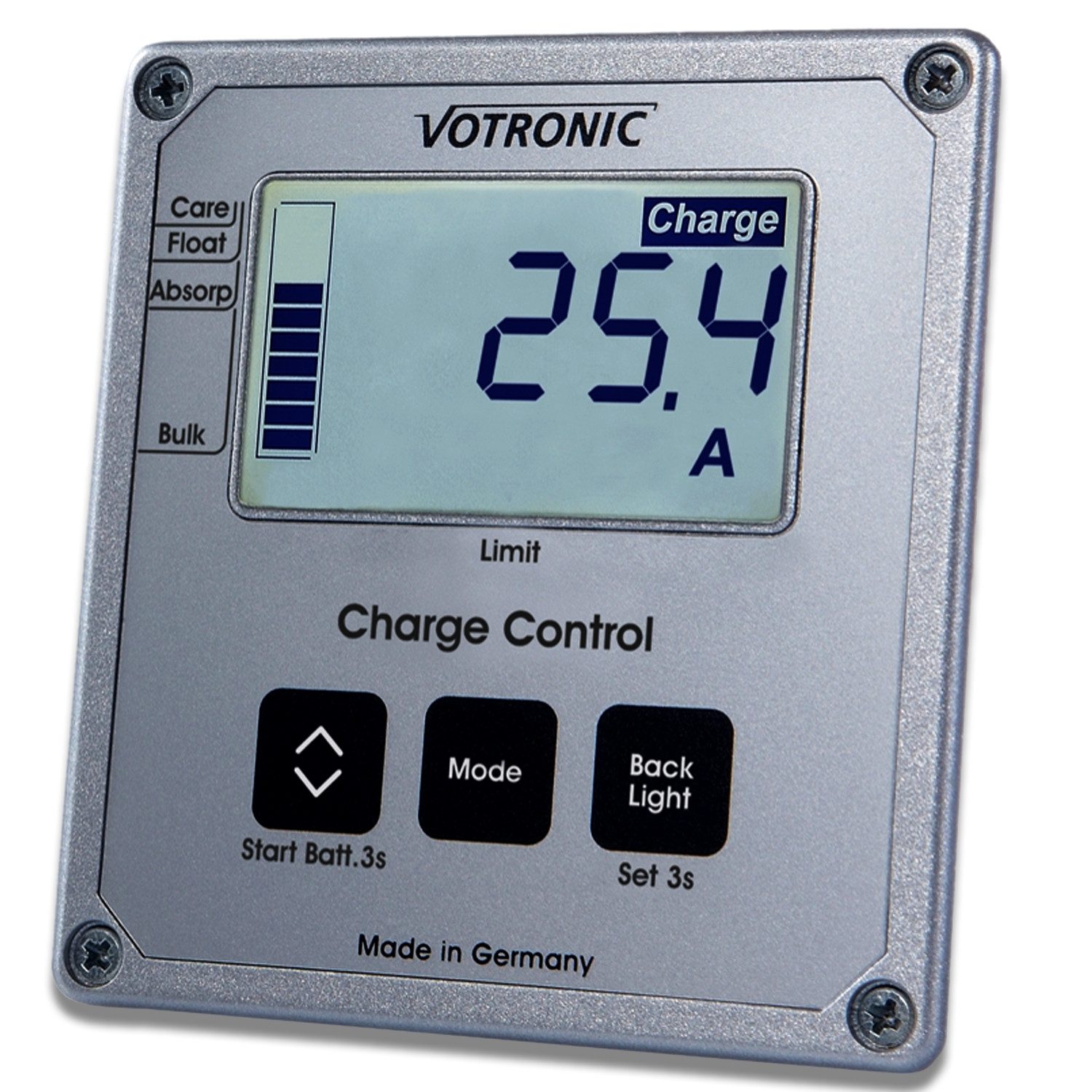 Votronic Batterie-Trennrelais Bedieneinheit, Votronic LCD-Charge Control S-VCC, 12V, 5m Kabel