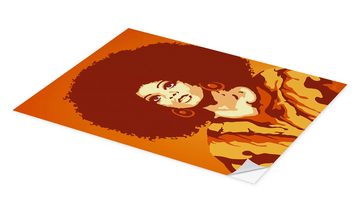 Posterlounge Wandfolie JASMIN!, 70s Orange Soul Mama, Lounge Illustration