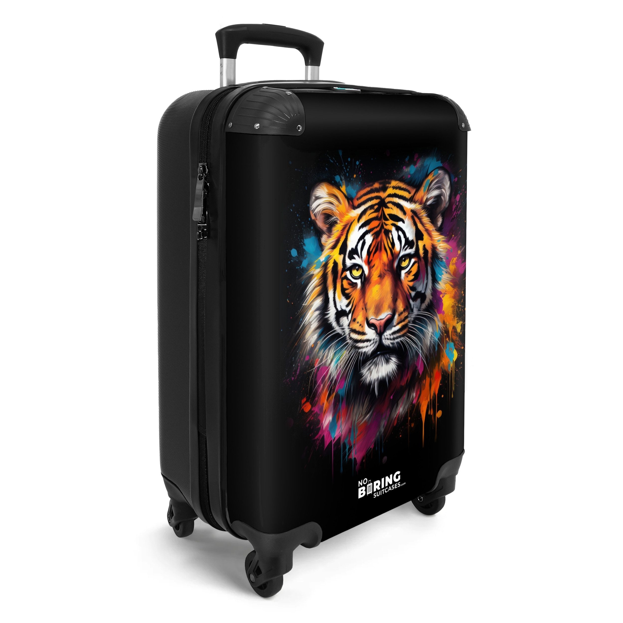 NoBoringSuitcases.com© Hartschalen-Trolley Tiger als Straßenkunstwerk 55x35 günstig online kaufen
