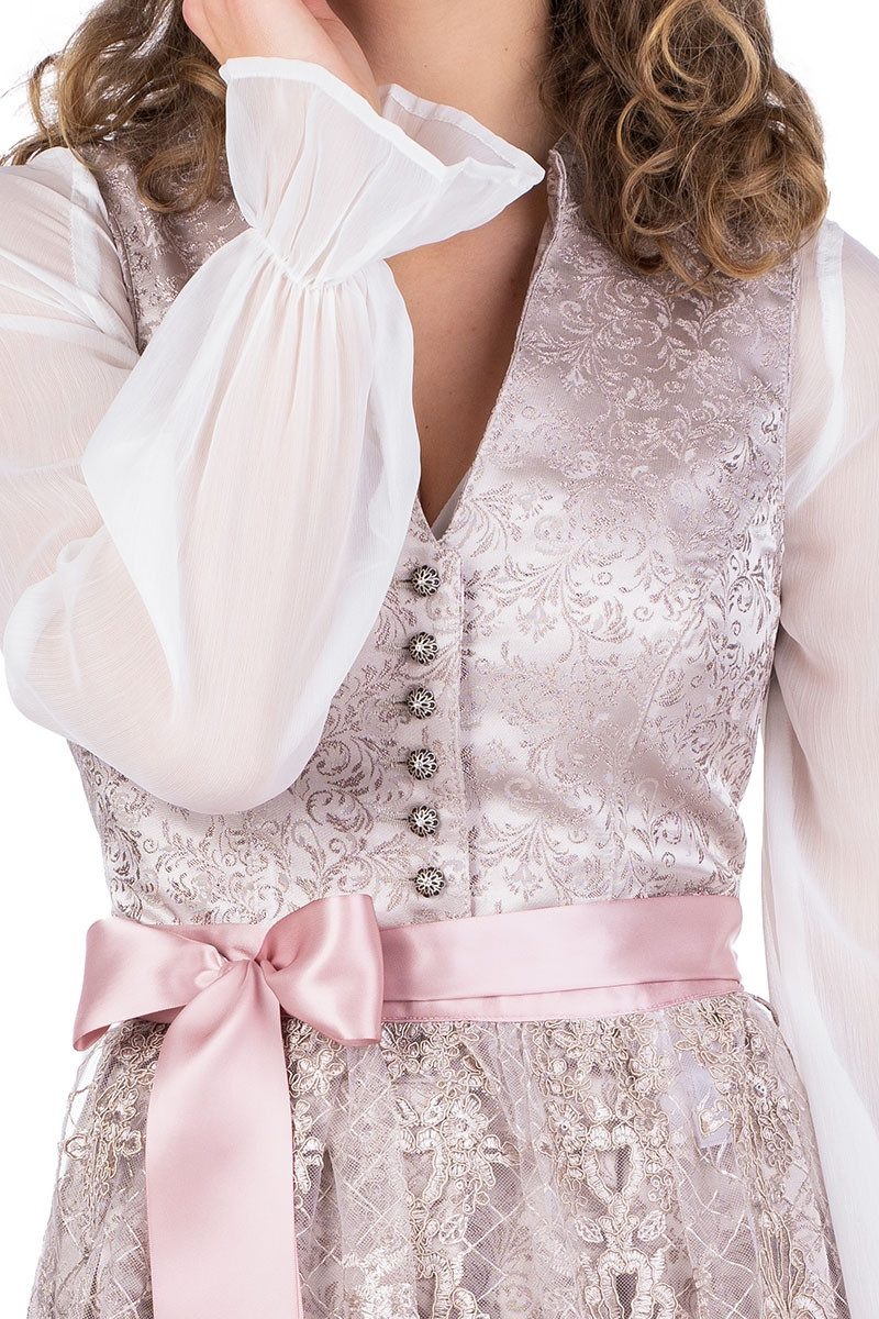 Alpenwahnsinn Dirndl Midi Dirndl 2tlg. - OPHIRA - champagner günstig online kaufen