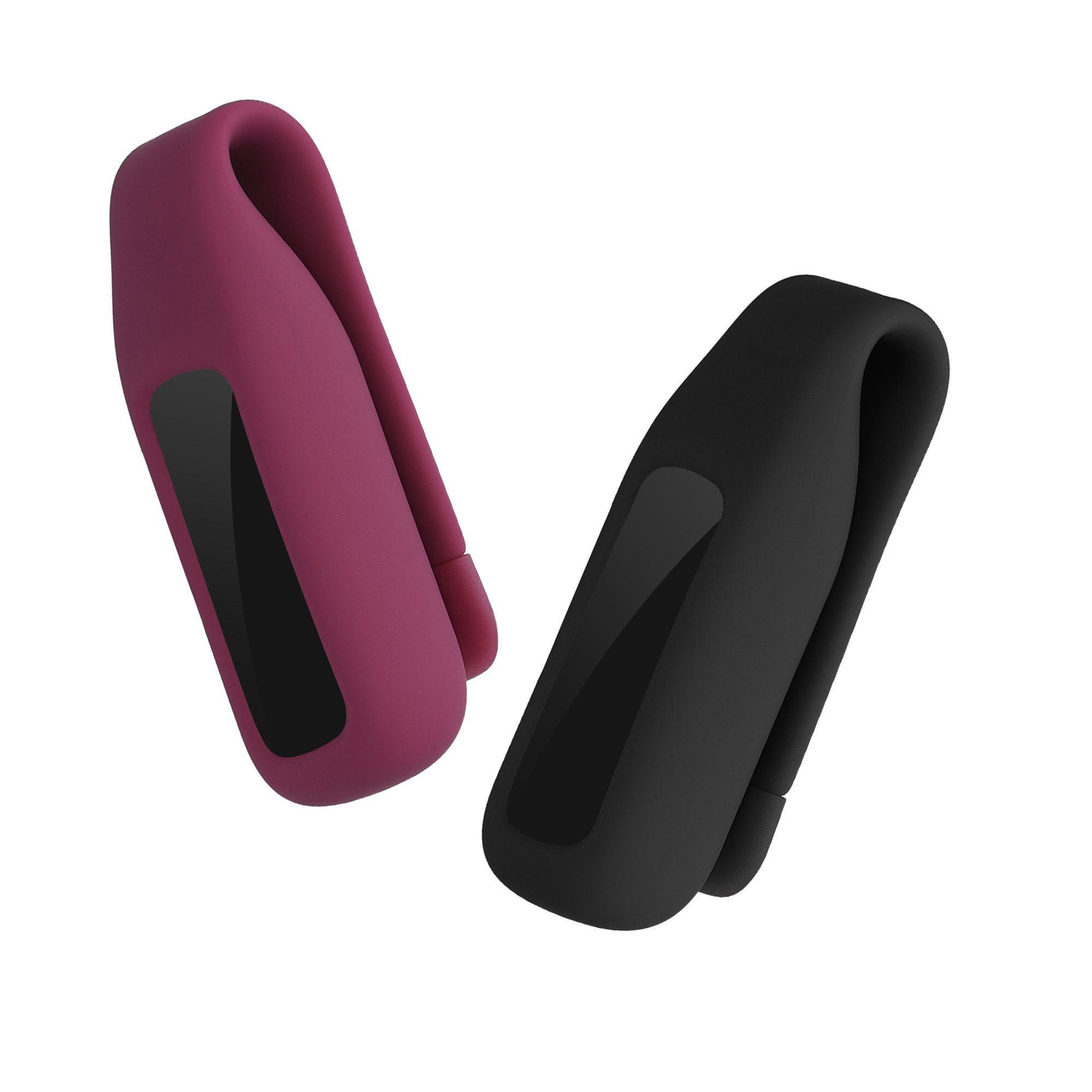 kwmobile Fitness-Tracker 2x Clip Halter für Fitbit luxe (2-tlg), Fitness Tracker Hülle für Sport TPU Schutzhülle ohne Tracker