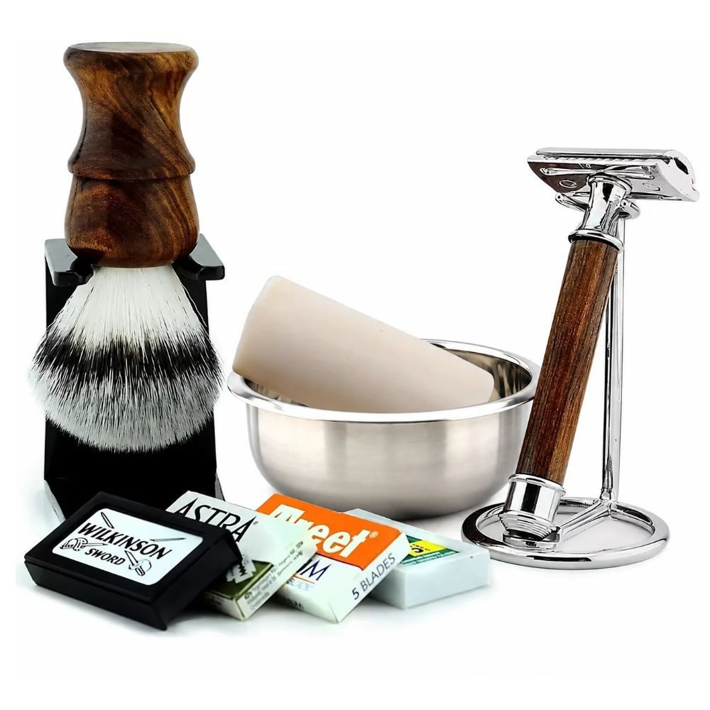 Haryali London Rasierset Haryali London Rasierset aus Holz – Rasierhobel Set für Männer