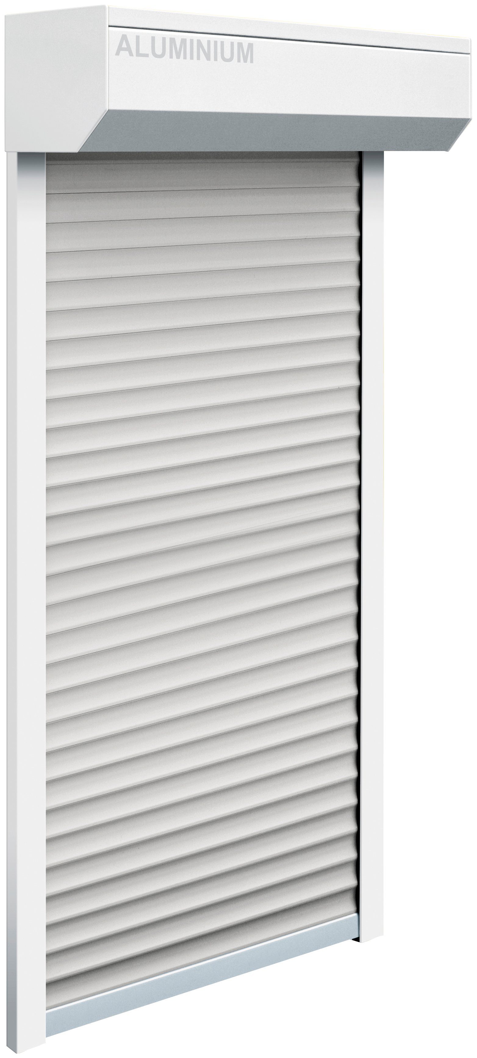 SCHELLENBERG Vorbaurollladen Set für Fenster und Türen, Mini System für 40 mm Stahlrohrwellen, Set, PVC Jalousie, in verschiedenen Größen erhältlich, grau
