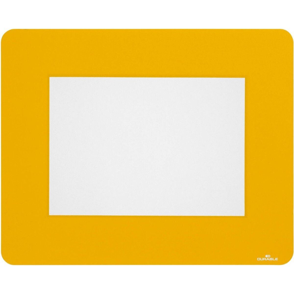 DURABLE Kettenschloss Bodenmarkierungsfenster A5 ablösbar signalgelb VE=10 Stück