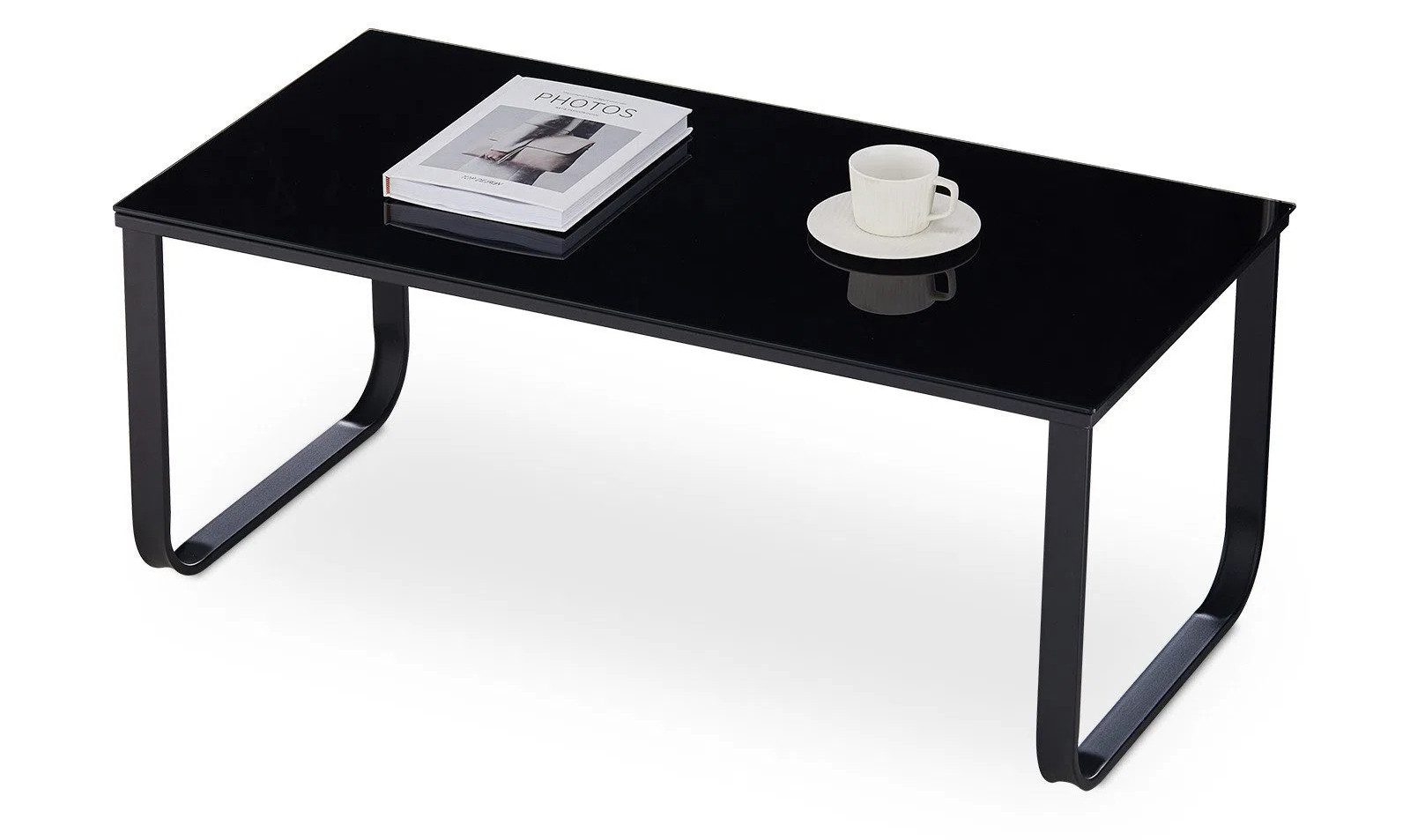 Ofcasa Couchtisch Kaffeetisch, 100x50x42cm Glastisch, Beistelltisch günstig online kaufen