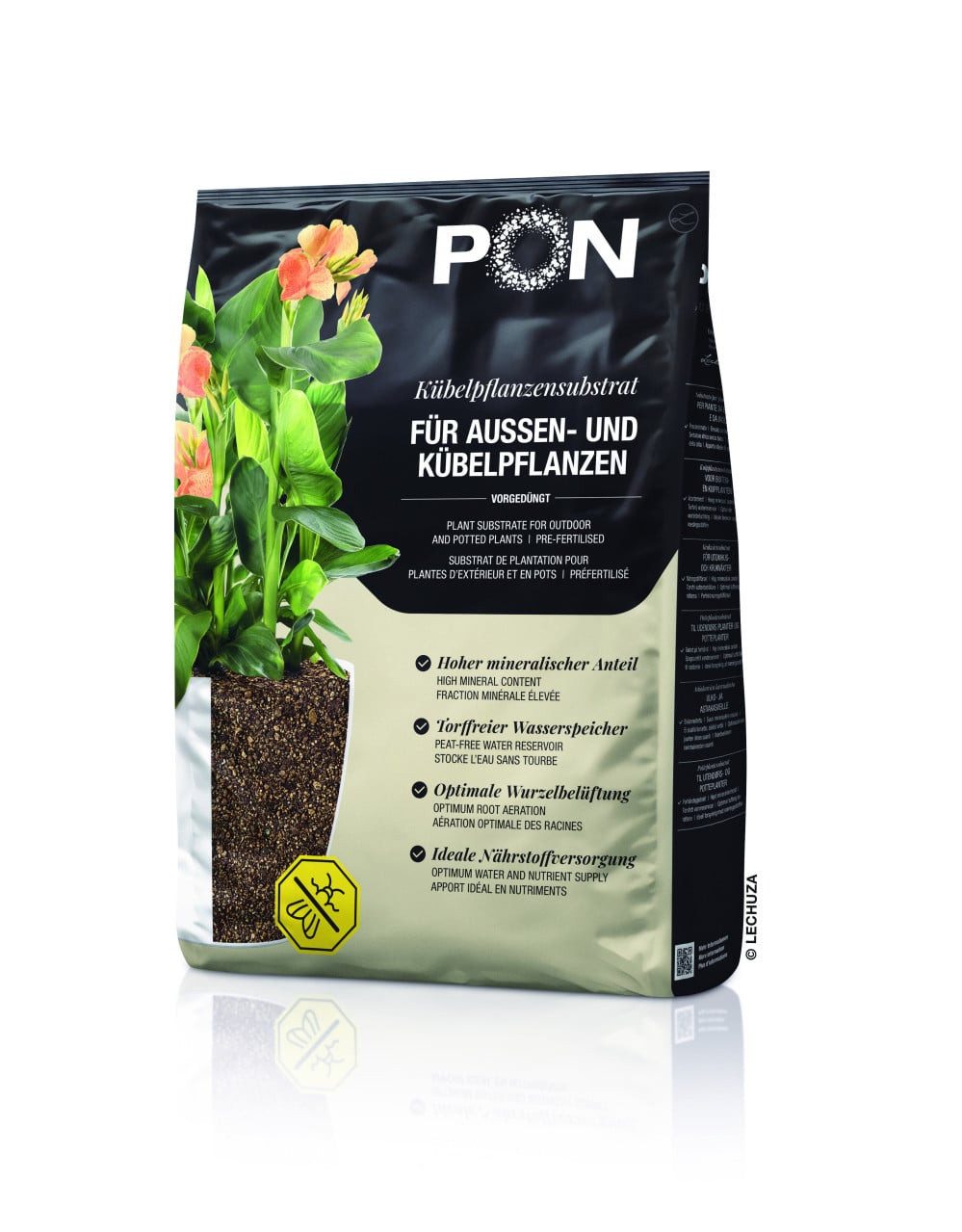Lechuza® Pflanzgranulat Lechuza Terrapon Pflanzsubstrat für Außenpflanzen