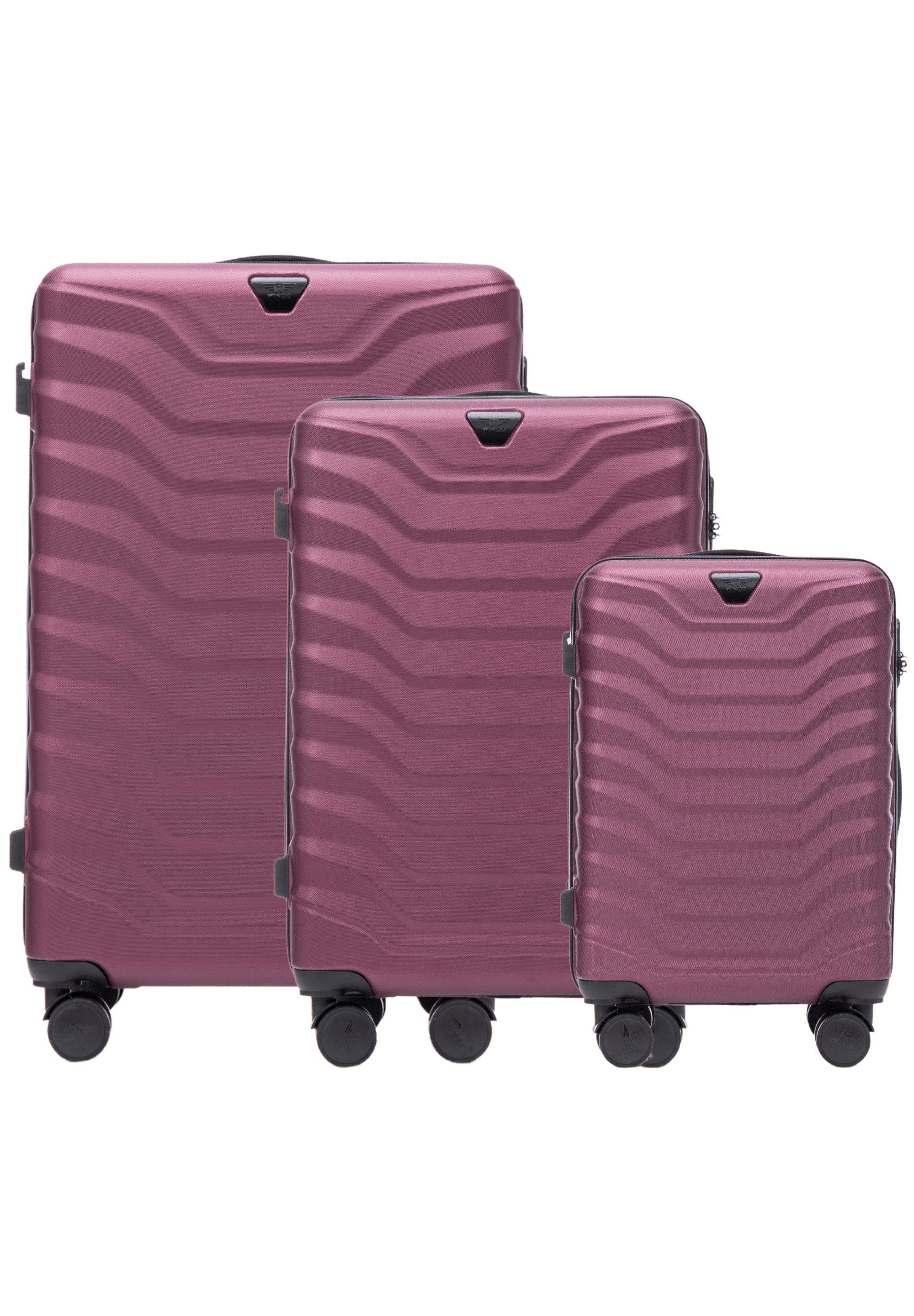 WINGS Trolleyset PEAFOWL, 4 Rollen, Familienreise, Koffer-Set, Reiselösung, Mehrteilig, Langstrecke