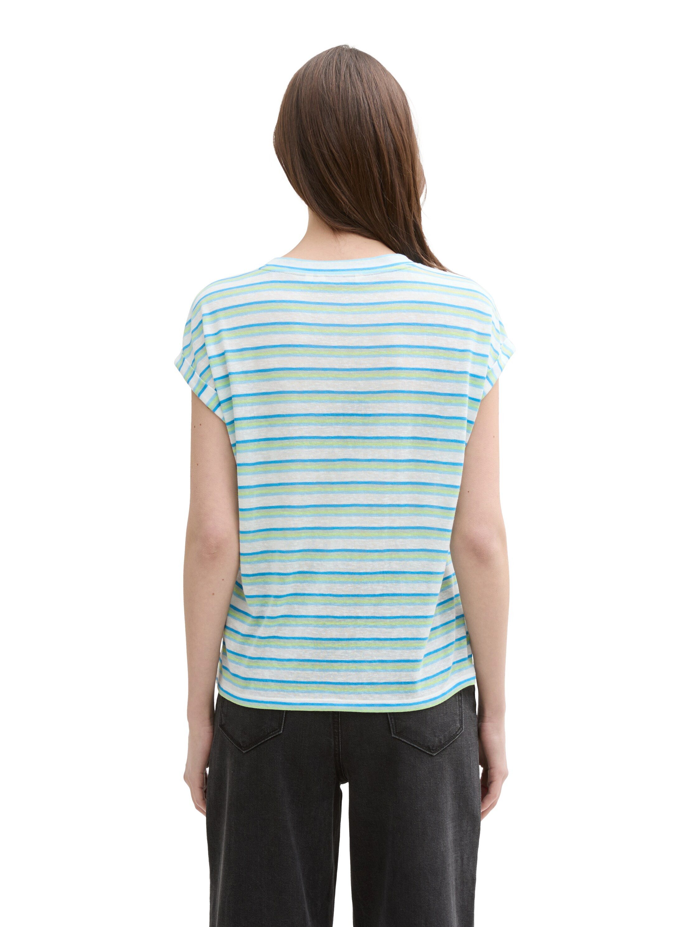 TOM TAILOR Denim T-Shirt mit Streifen günstig online kaufen