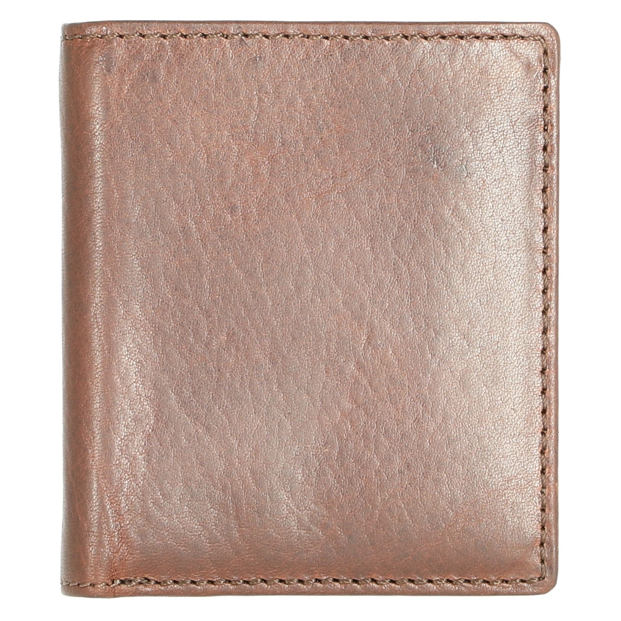 Leonhard Heyden Münzfach (1-tlg) Roma - 10.5 cm braun Leder Herrengeldbörse Geldbörse mit