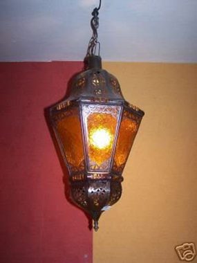 Marrakesch Orient & Mediterran Interior Deckenleuchte Orientalische Lampe Pendelleuchte Rot 53cm, ohne Leuchtmittel, Handarbeit