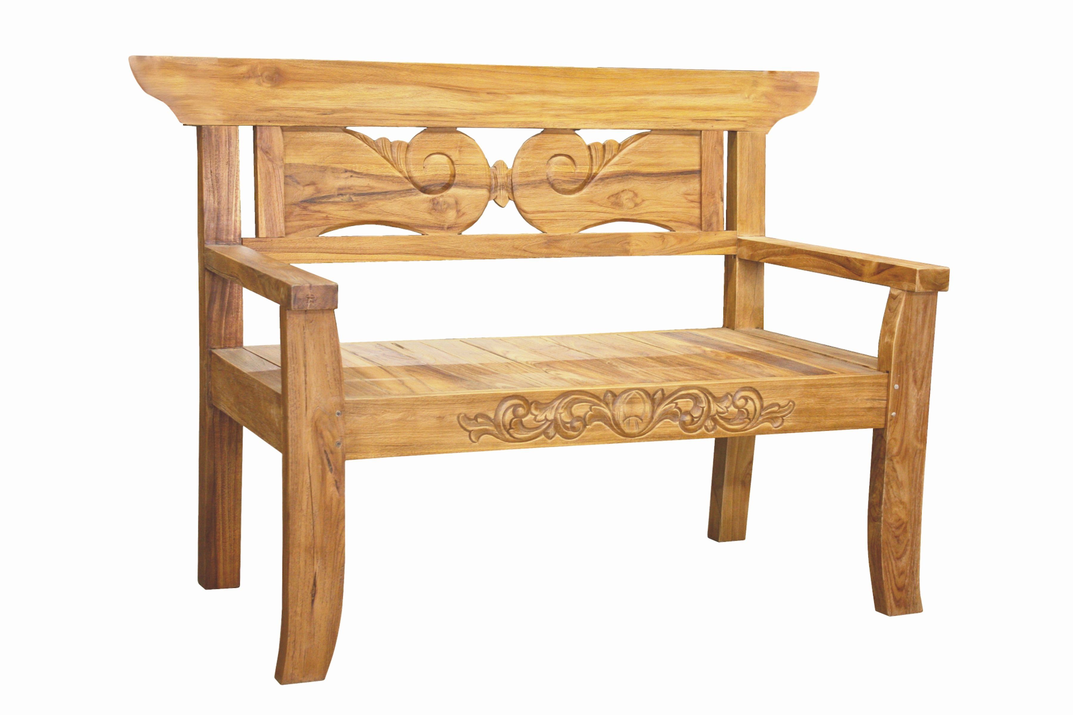 Gartenbank Bank PADAR 2-Sitzer Teak Sitzbank Garten
