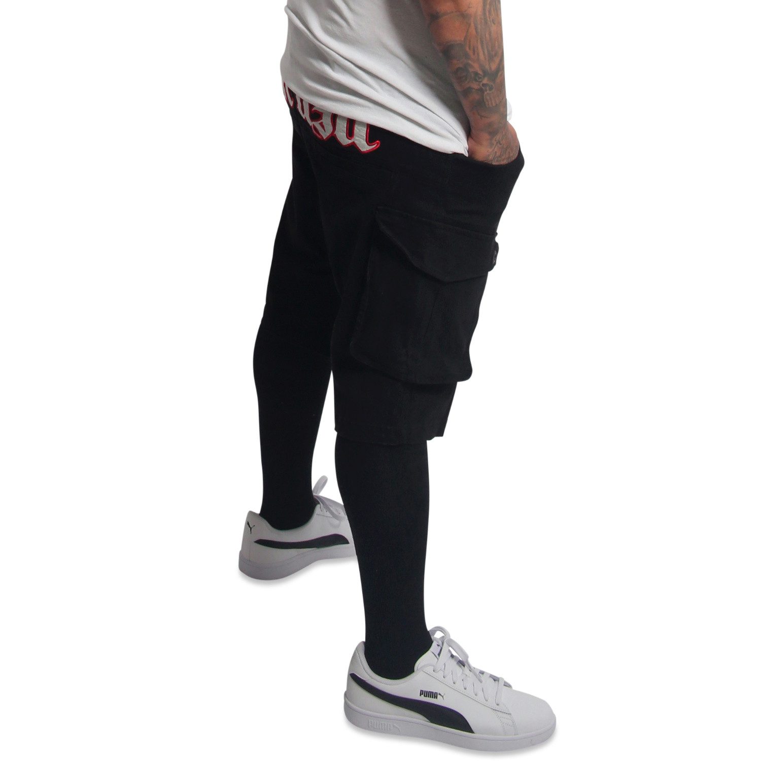 YAKUZA Cargoshorts Black Tar günstig online kaufen