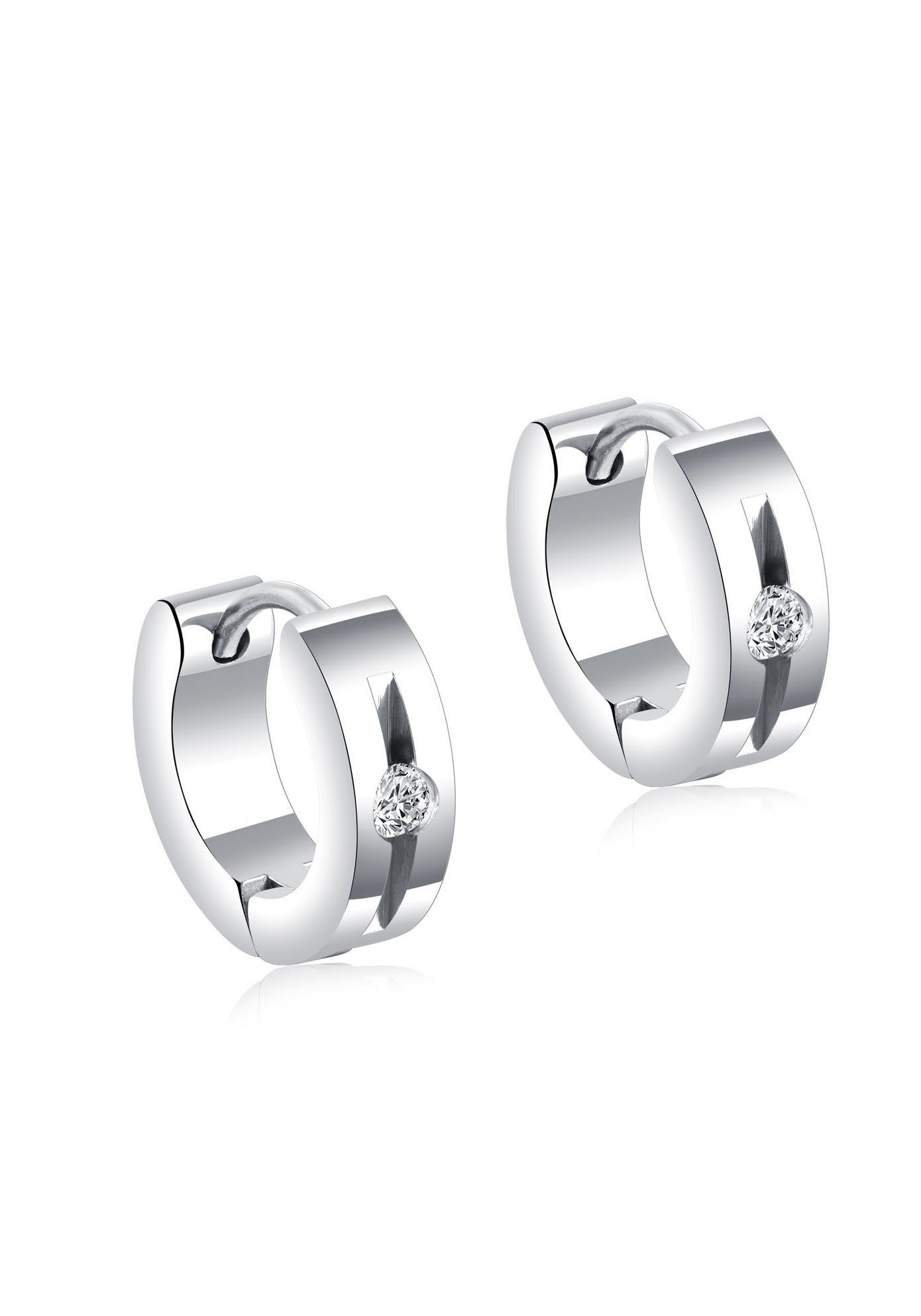 Firetti Paar Creolen Schmuck Geschenk Glamour, klassisch, mit Zirkonia (synth)