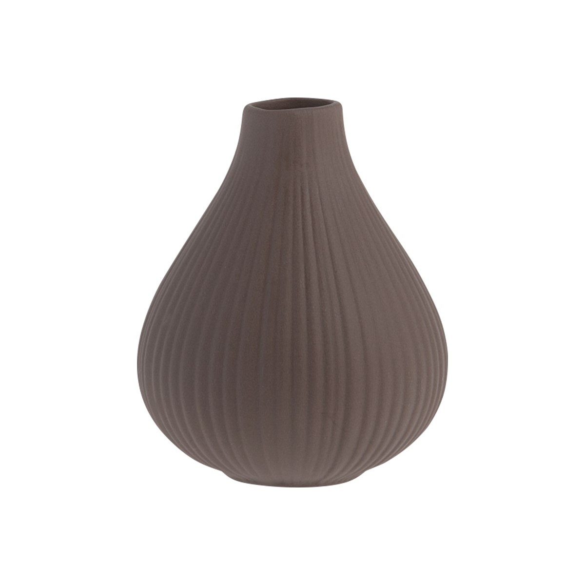 Dekovase Storefactory Vase EKENÄS S braun, Ø8x9cm