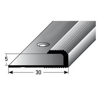 PROVISTON Abschlussprofil Aluminium, 30 x 5 x 2700 mm, Silber, Einfass- & Abschlussprofile
