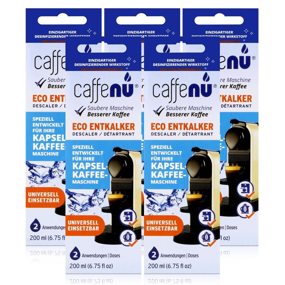 caffenu Caffenu Eco Entkalker 200ml - Speziell für Kapsel-Kaffee-Maschinen (5e Entkalker