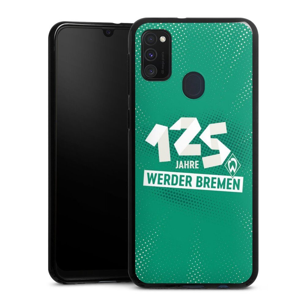 DeinDesign Handyhülle 125 Jahre Werder Bremen Offizielles Lizenzprodukt, Samsung Galaxy M21 Silikon Hülle Bumper Case Handy Schutzhülle