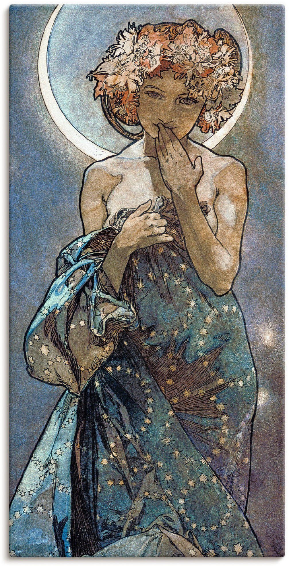 Artland Wandbild Sterne Der Mond 1902, Frau (1 St), als Leinwandbild, Poster in verschied. Größen