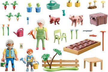 Playmobil® Konstruktions-Spielset Idyllischer Gemüsegarten bei den Großeltern (71443), Country, (69 St), teilweise aus recyceltem Material; Made in Europe