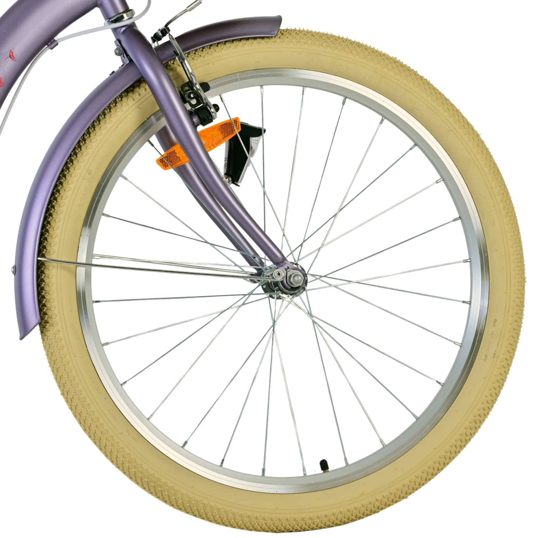 Volare Kinderfahrrad Volare Blossom Kinderfahrrad für Mädchen - 24 Zoll in Lila, Geschlossener Kettenschutz, höhenverstellbarer Lenker