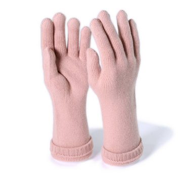 Tumelo Strickhandschuhe Handschuhe 100% Kaschmir DamenCamel