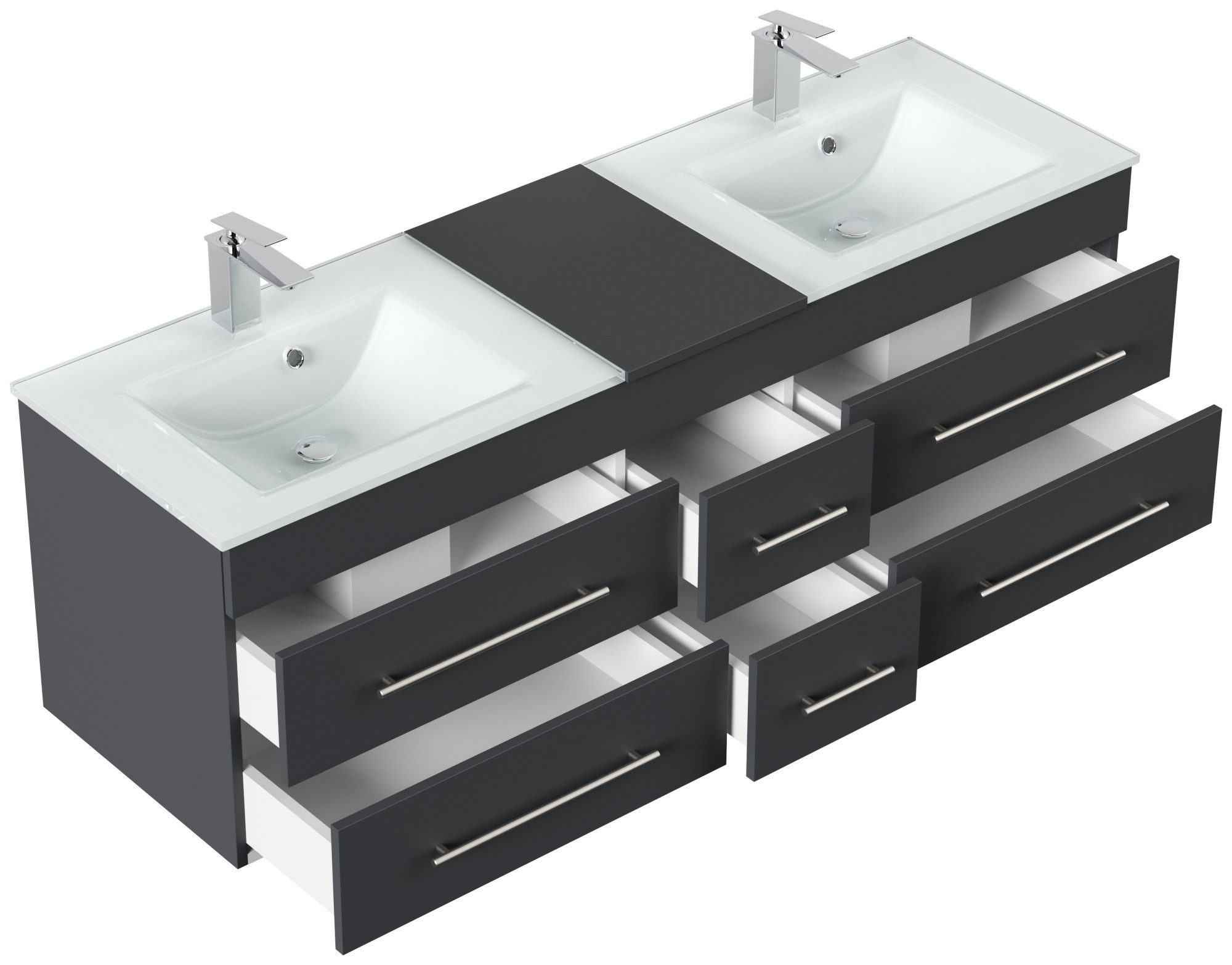Magnolia Home Doppelwaschtisch Badmöbel Vitro XL günstig online kaufen