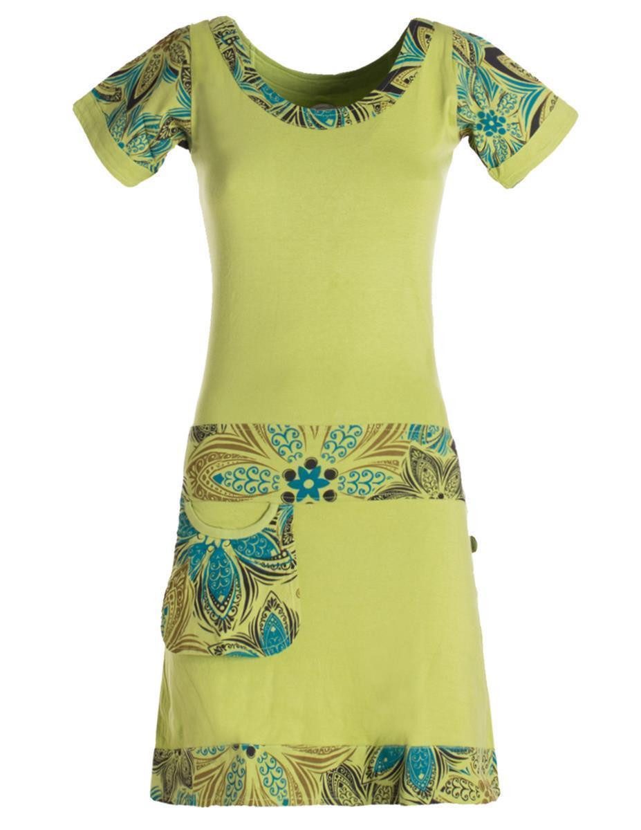 Vishes Sommerkleid Damen Sommerkleid Kurzarm Mini-Kleid günstig online kaufen