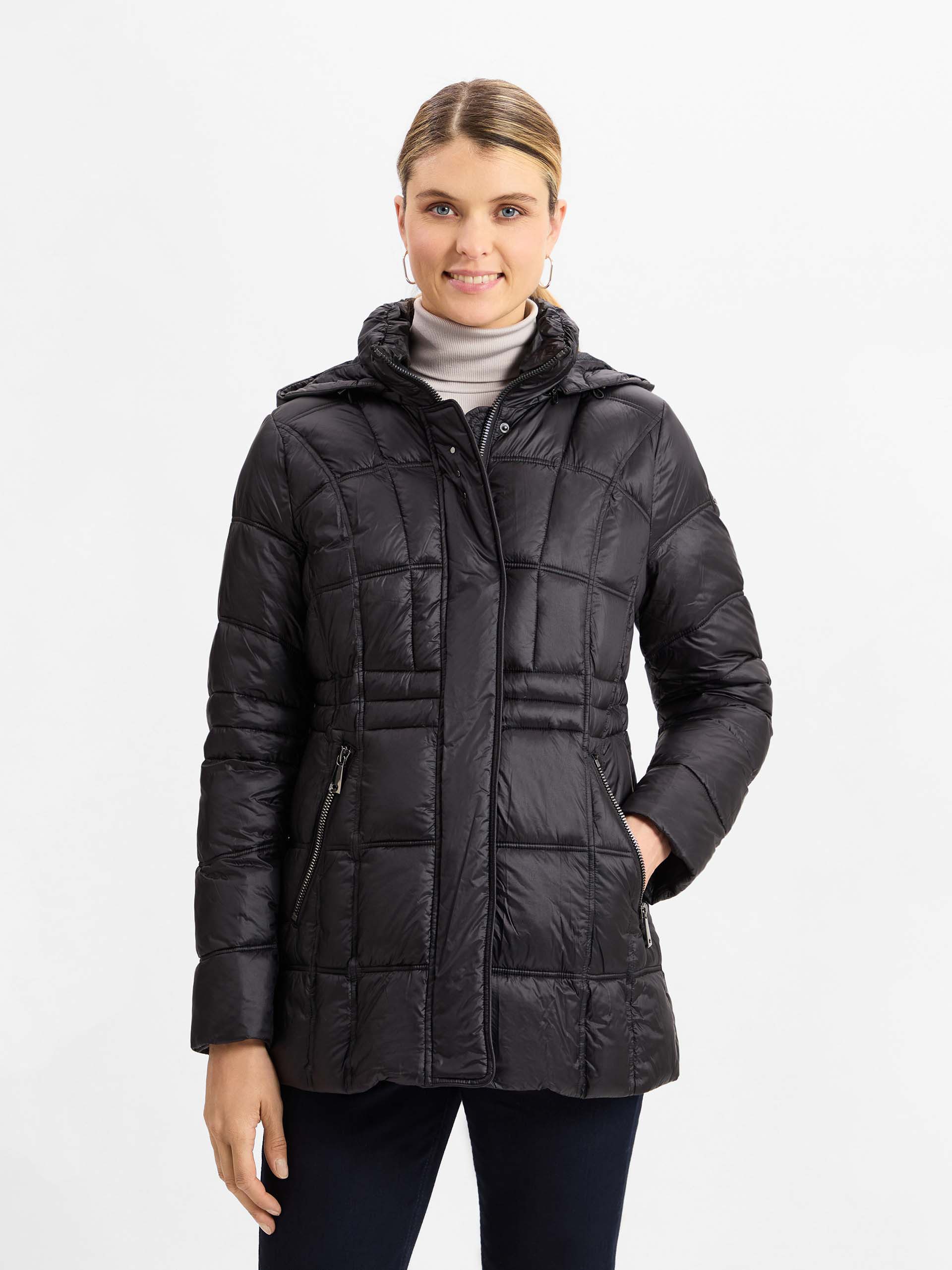 Leichte Daunenjacke Daunenjacke Damen DunkelgrÃ¼n