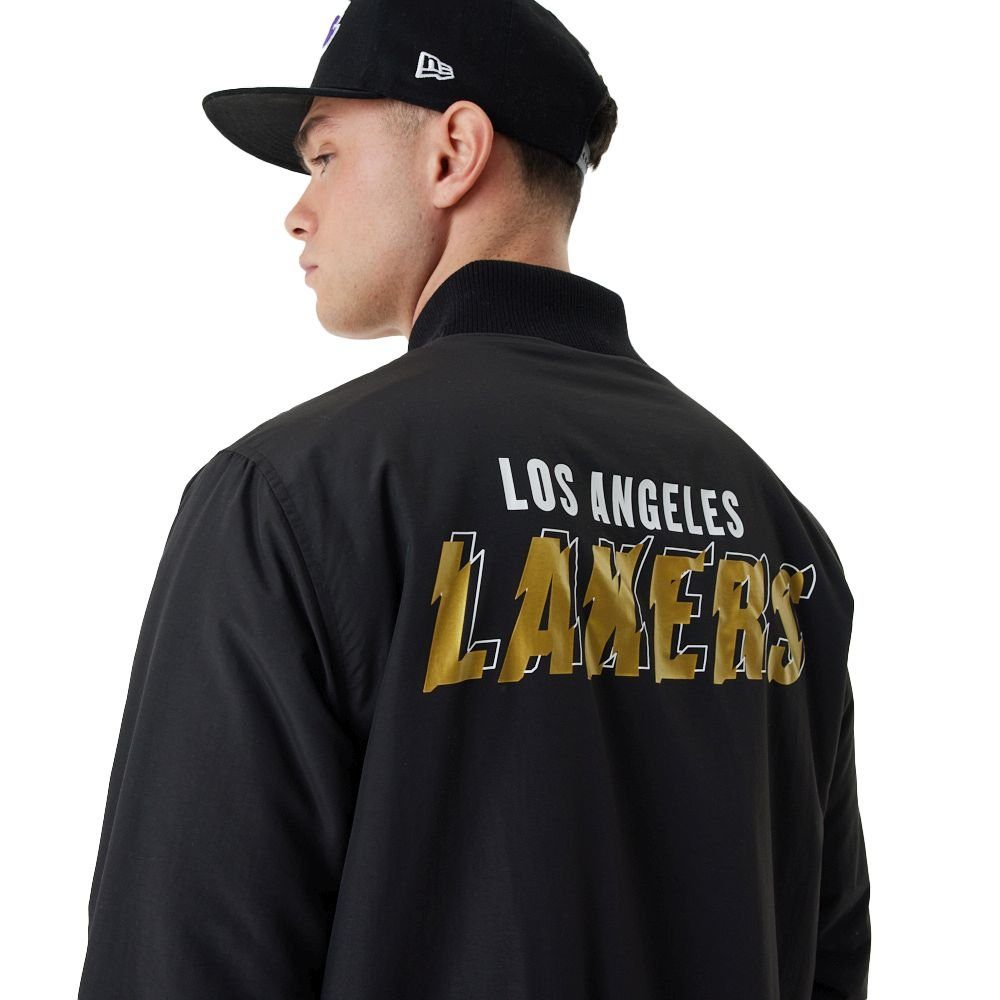 Era Angeles Bomberjacke Lakers Los College METALLIC New