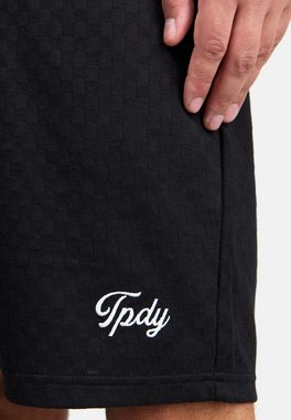 trueprodigy Shorts James Logostitching mit Schachbrettmuster