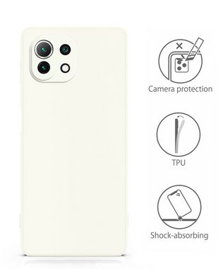 MyGadget Handyhülle Silikon Hülle für Xiaomi Mi 11 Lite 5G, robuste Schutzhülle TPU Case Slim Silikonhülle Back Cover Kratzfest